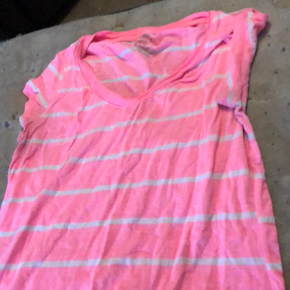 Hot pink striped
